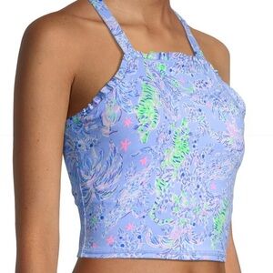 Lilly Pulitzer Bra Tank Letitia Blue Peri Luxlextic The Turtle Package XXS NWT